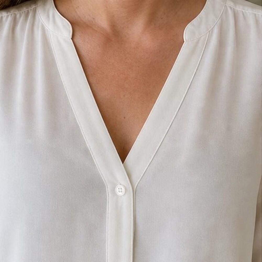 Ivory Ruffle Blouse - Picture 4 of 6